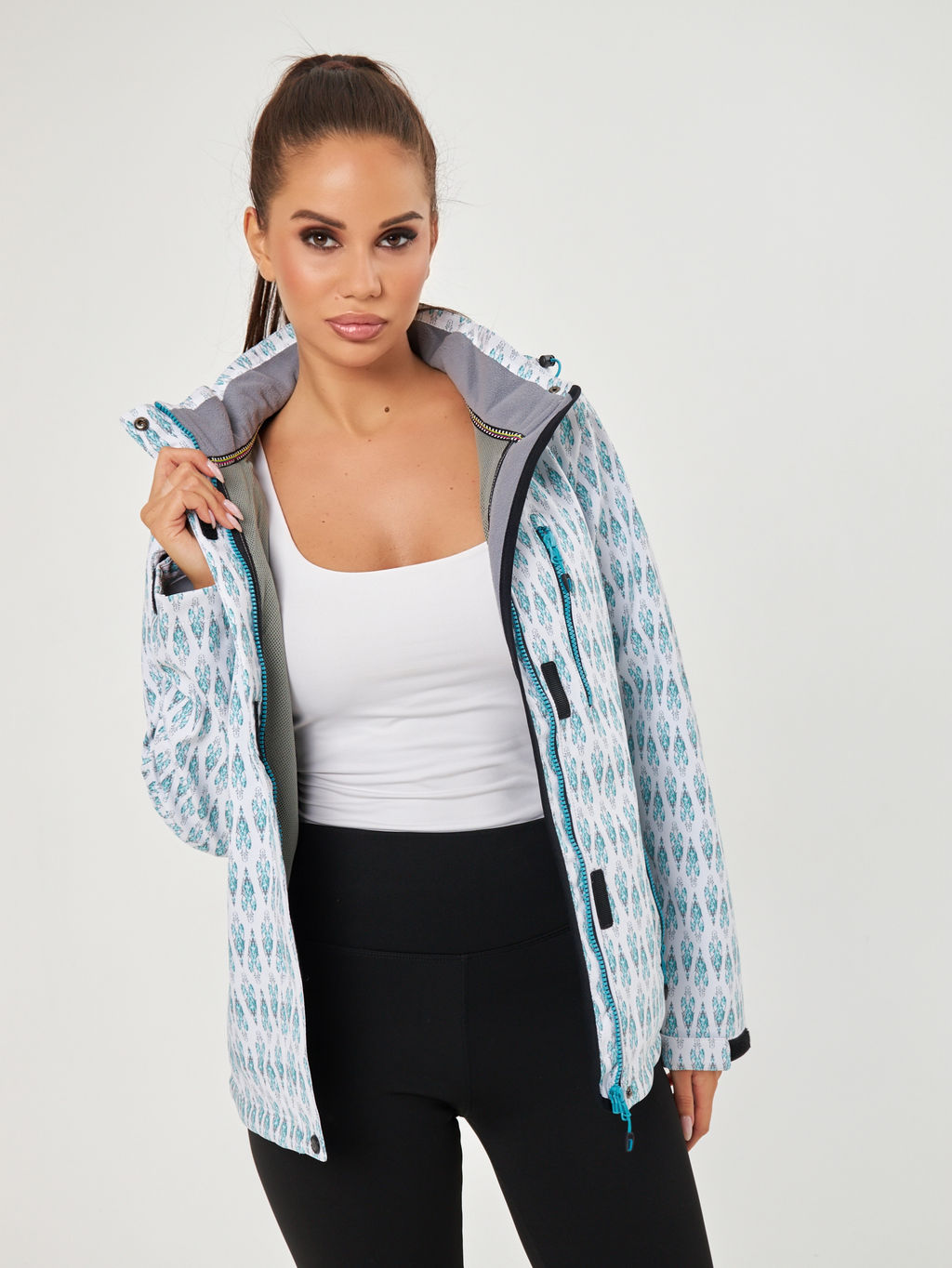 Женская куртка Azimuth 8169_41 Белый  фото 2