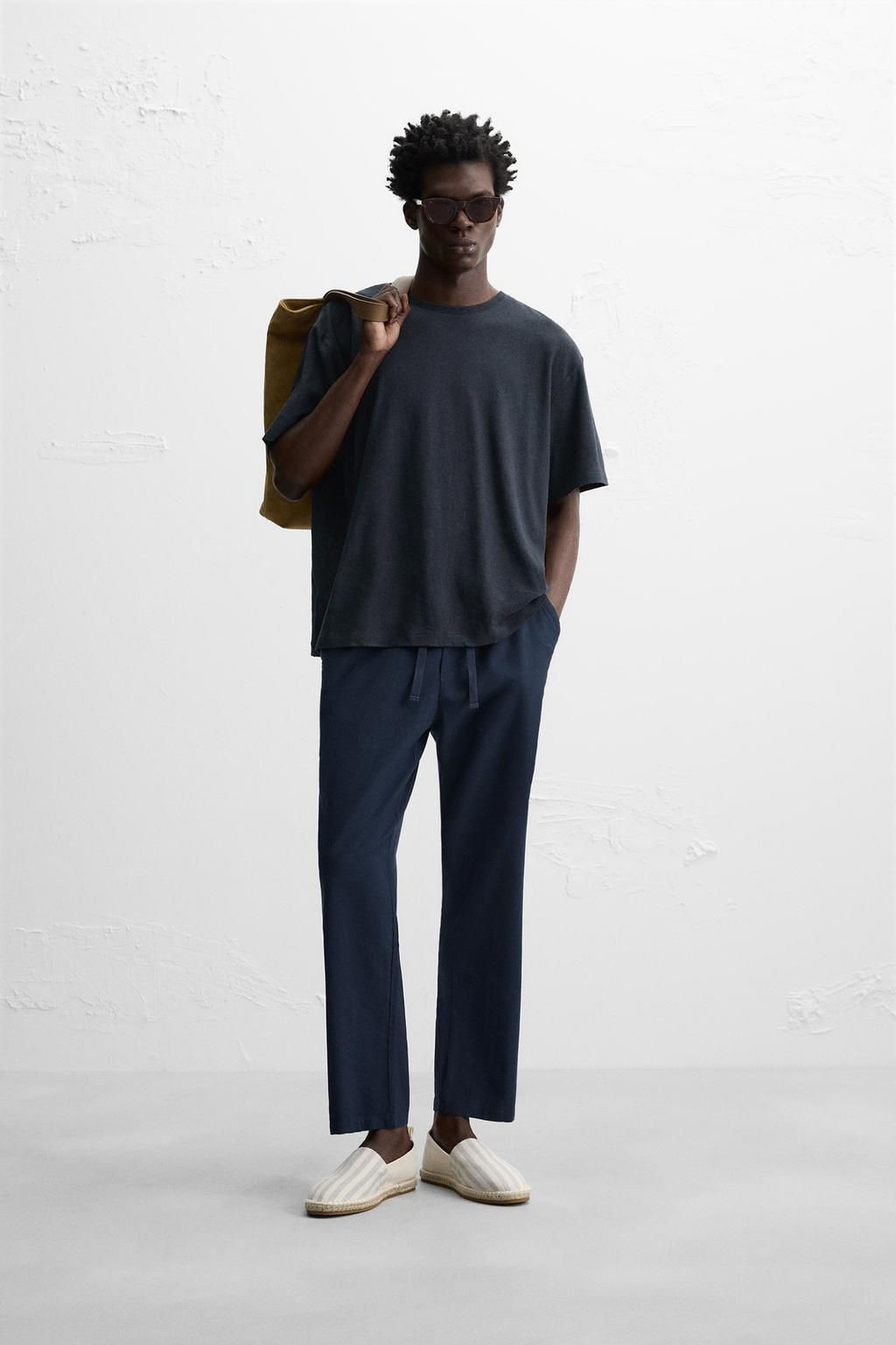 LINEN - COTTON T-SHIRT - Zara фото 17