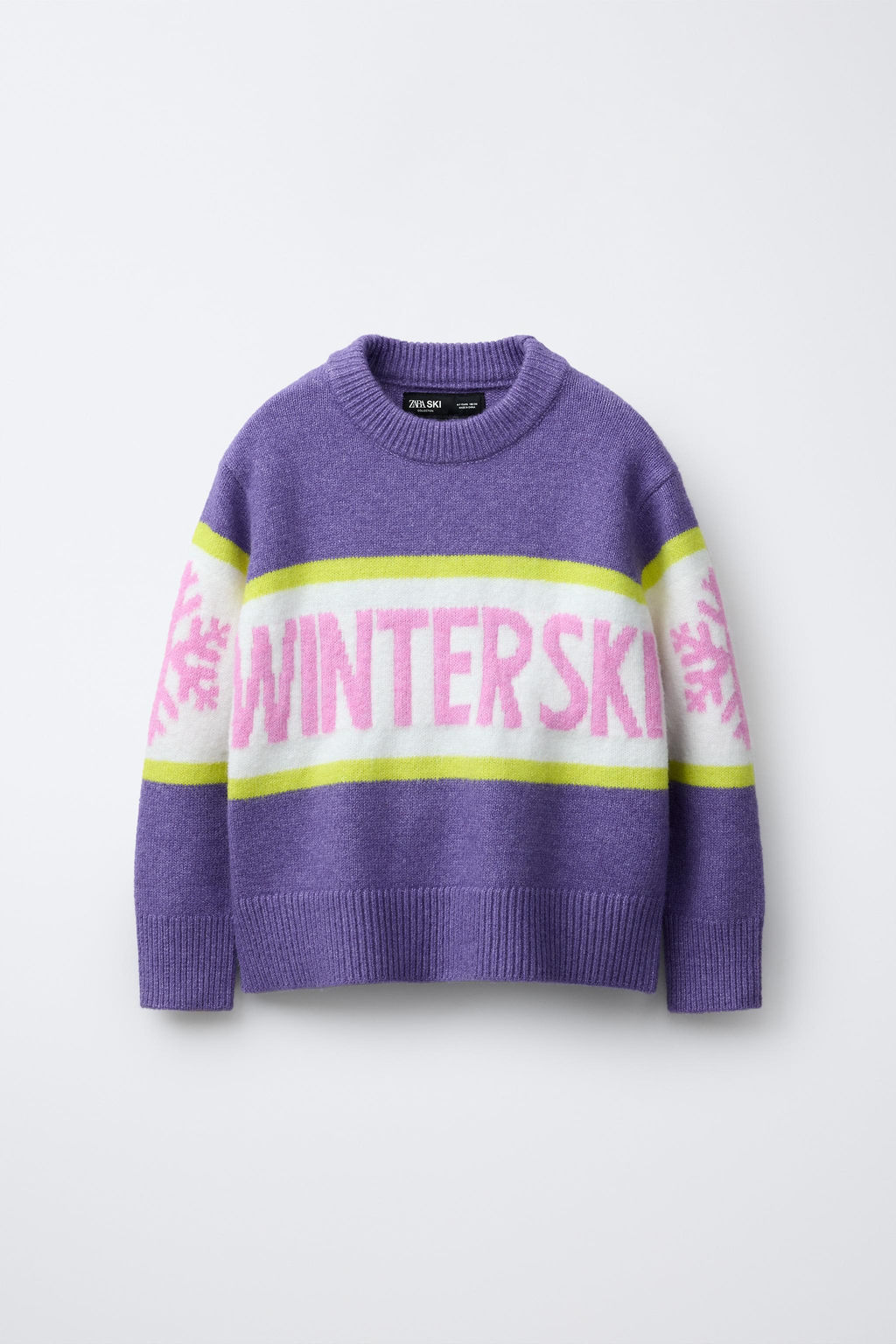 KNIT JUMPER WITH TEXT SKI COLLECTION - Zara фото 5