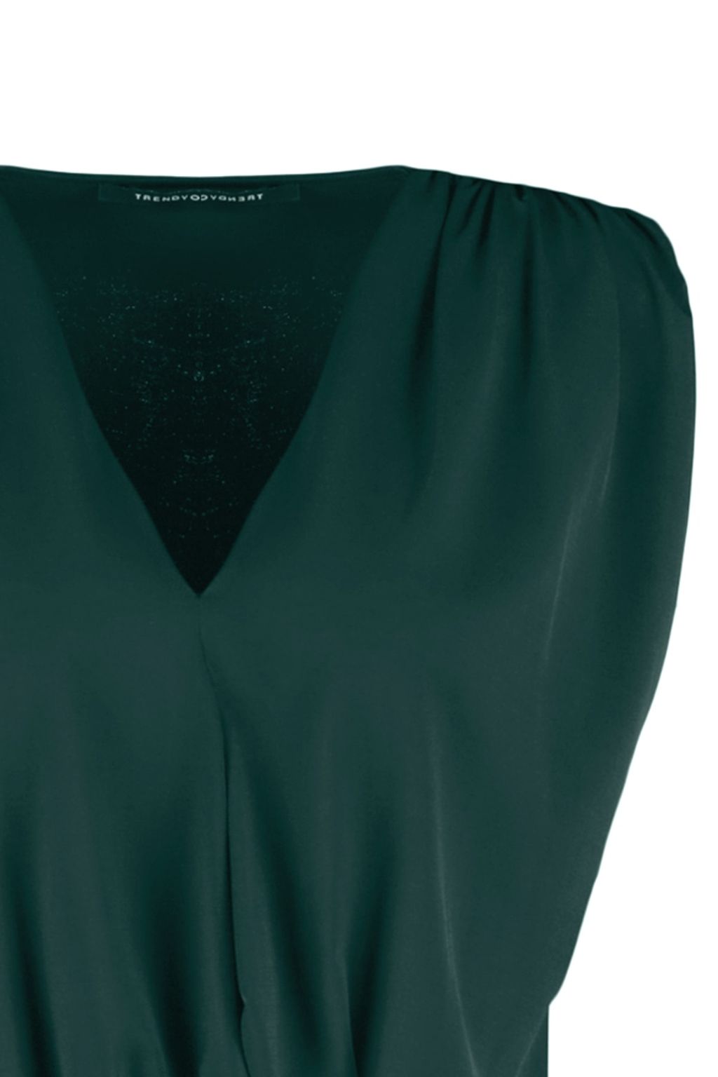 Zumrut Vatkal? Kruvaze Yaka Esnek C?tc?tl? Orme Body TWOSS23BD00007