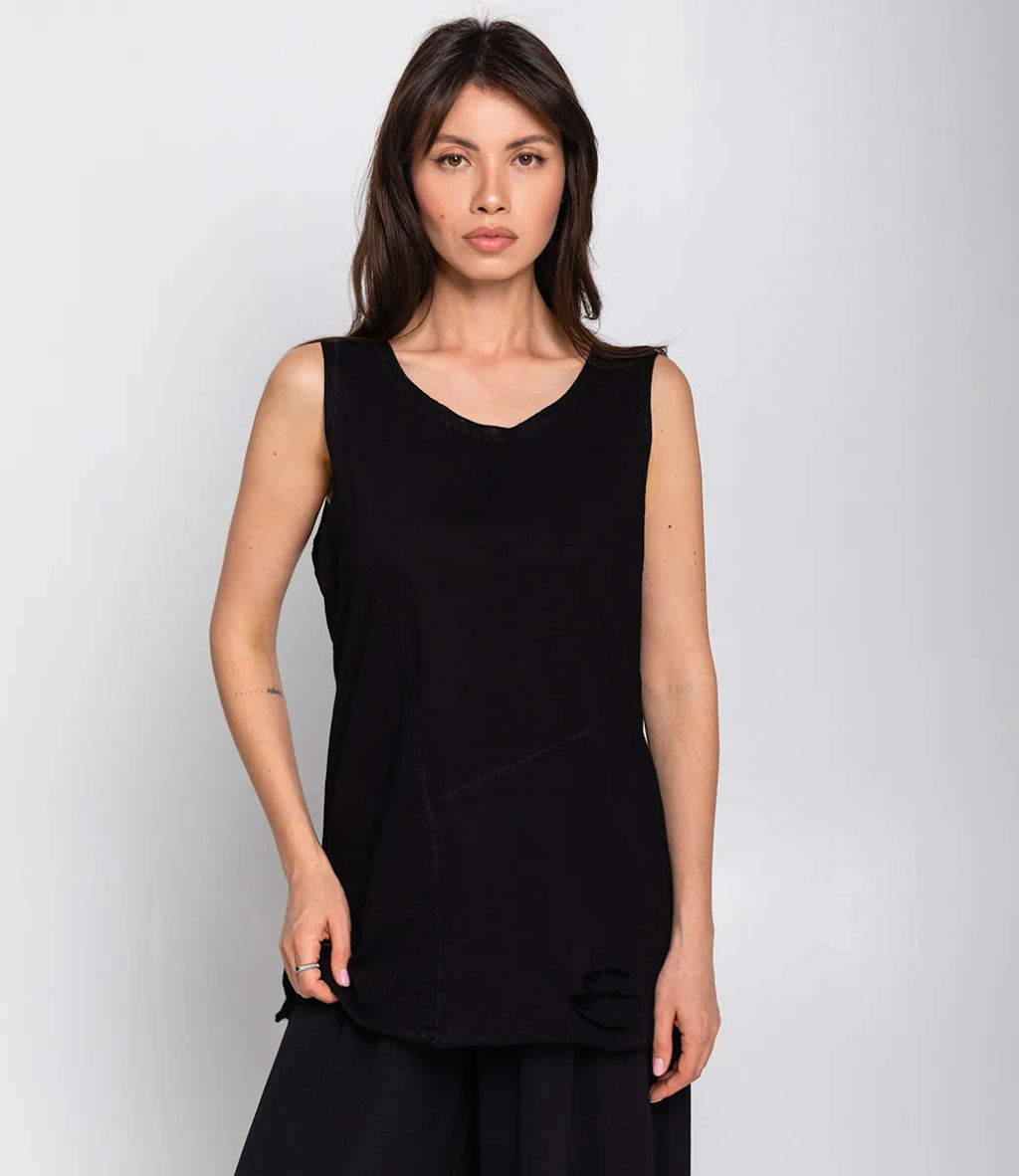 Майка #КТ2286, чёрный