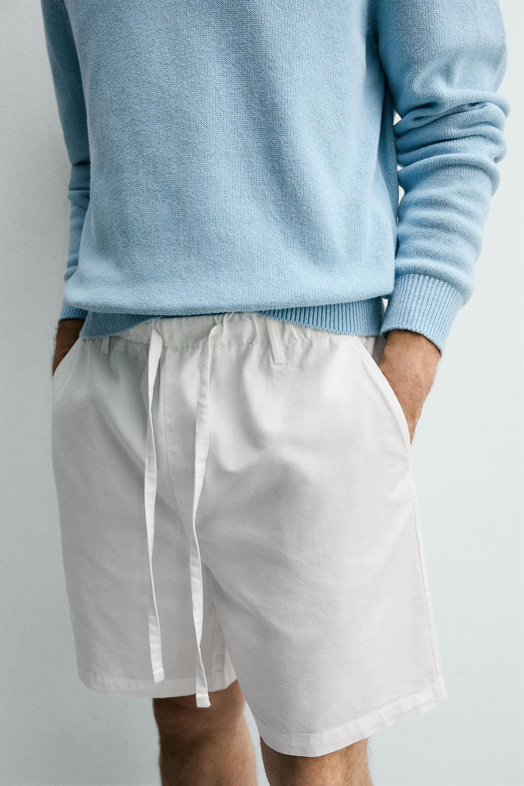 TEXTURED JOGGER BERMUDA SHORTS - Zara фото 23