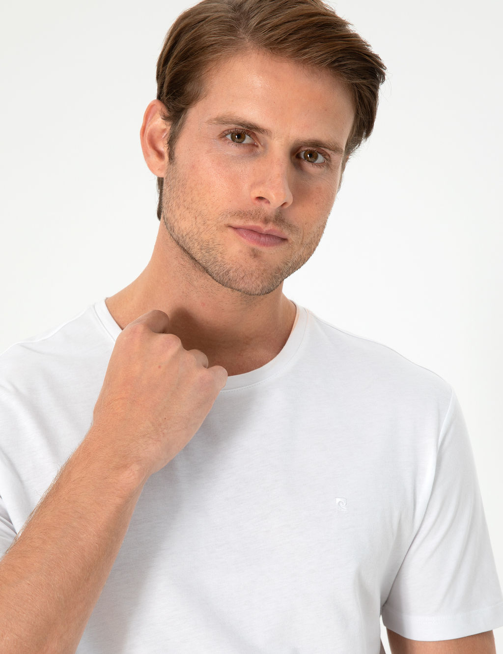 Beyaz Slim Fit Basic Ti__rt