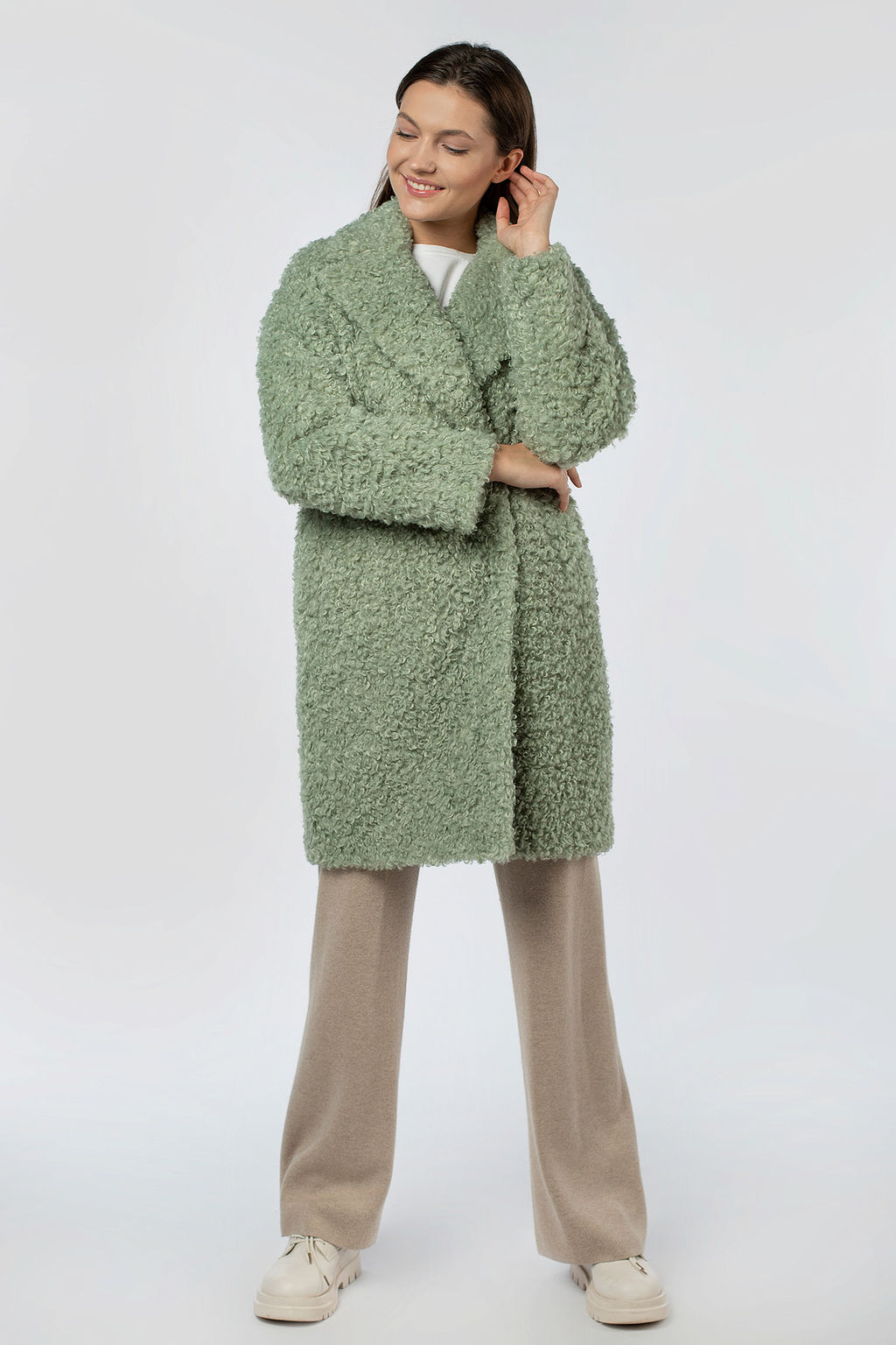 02-3158 Пальто женское утепленное - El podio фото 2