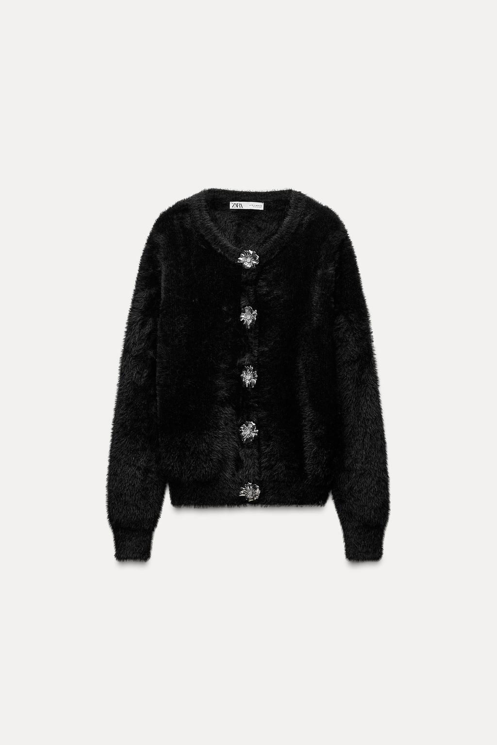 FUZZY KNIT CARDIGAN - Zara фото 4