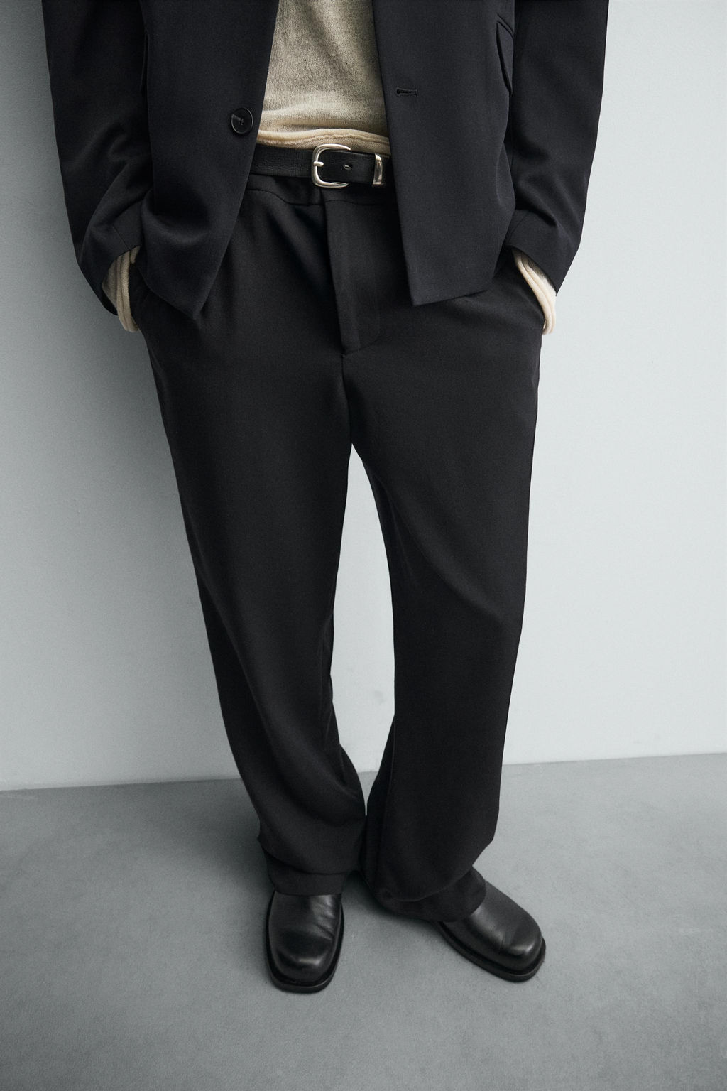 WOOL BLEND SUIT TROUSERS - Zara фото 5