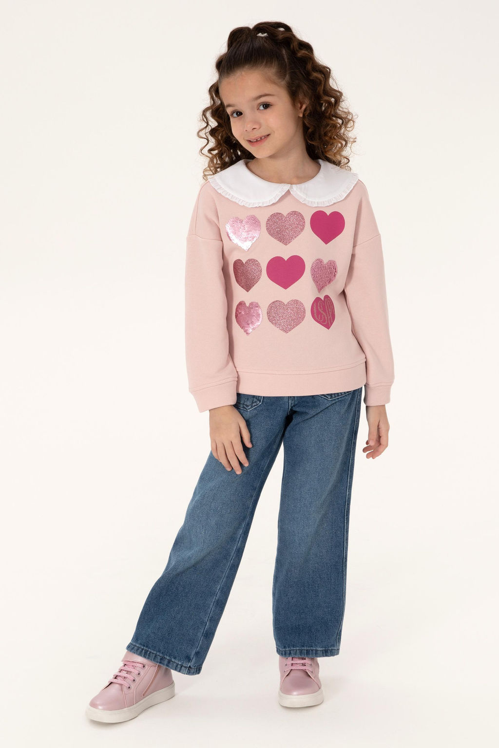 K_z _ocuk Pudra Sweatshirt