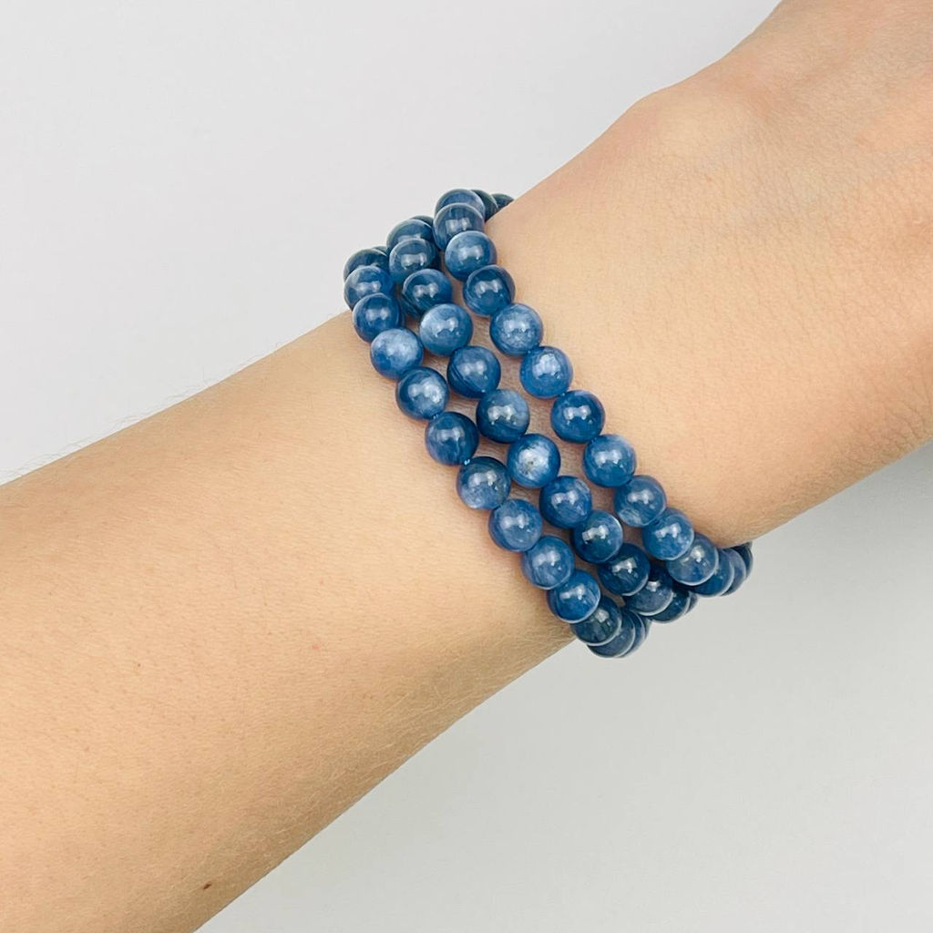 Бусины для украшений из Кианита (66 бусин) 39 см