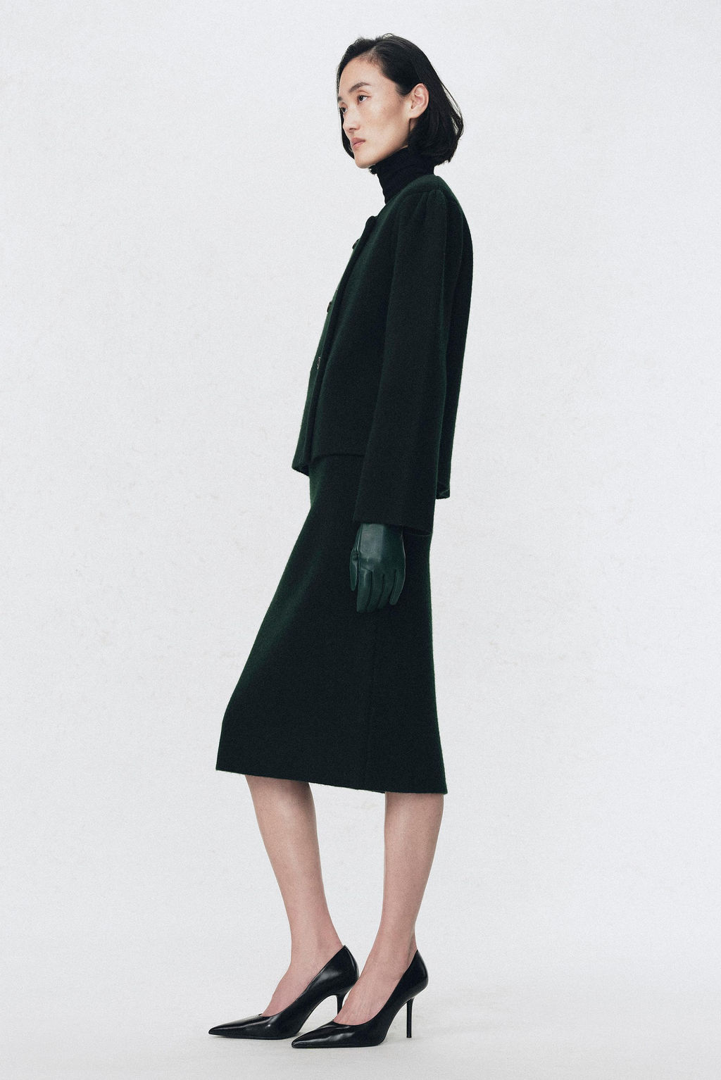 100% WOOL MIDI SKIRT SOSHIOTSUKI X ZARA  фото 2