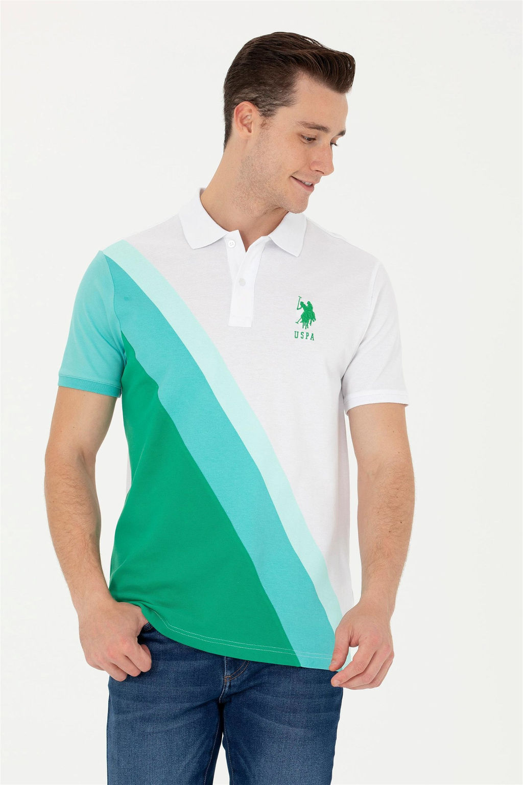 Мужская зеленая футболка - U.s. polo assn фото 10