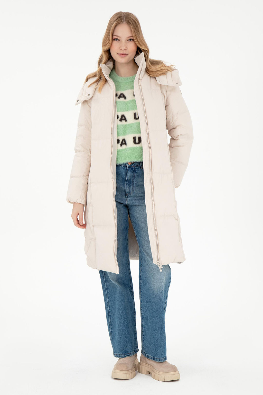 Женское каменное пальто Неожиданная скидка в корзине - U.s. polo assn фото 4