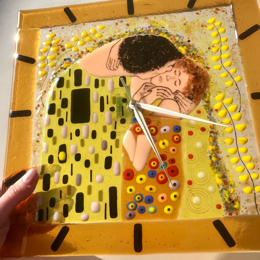 Настенные часы Поцелуй - Стрекоза фото 3