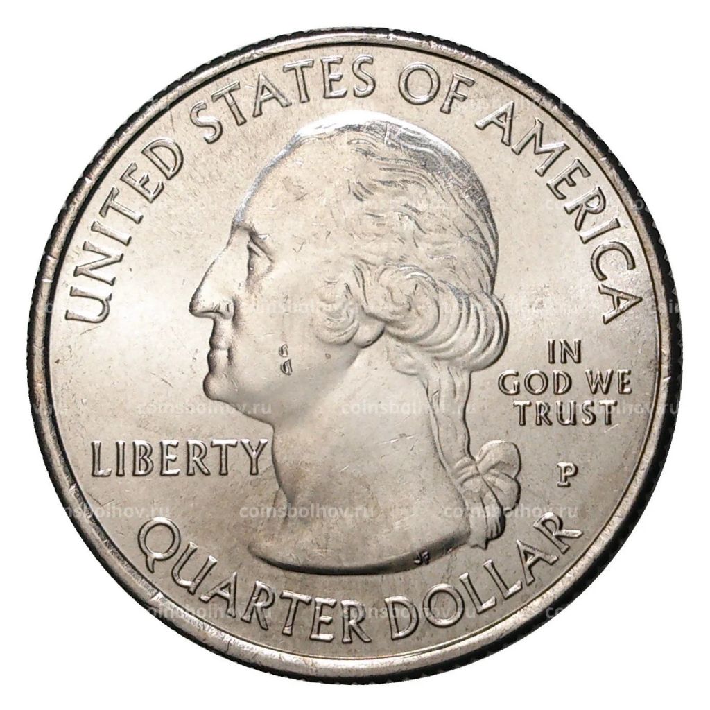 Монета 25 центов 2016 года P Национальные парки - №32 Национальный парк Камберленд-Гэп