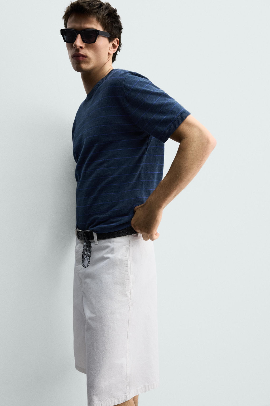 BERMUDA CHINO RELAXED FIT / Blanco