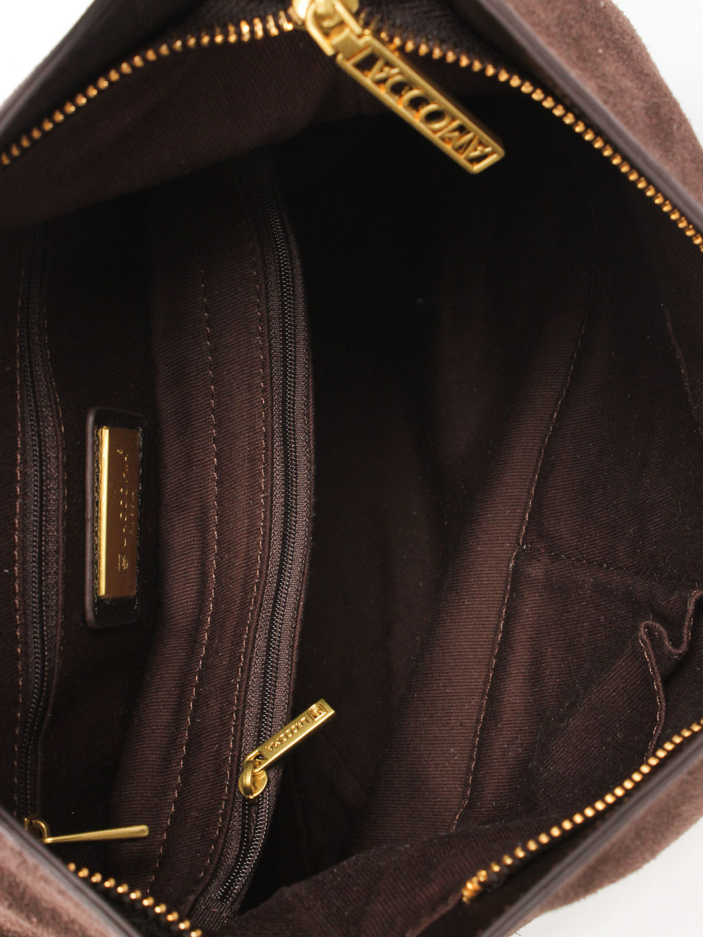 LACCOMA сумка АУ4389-2Ф-шоколадный натуральная замша хлопок