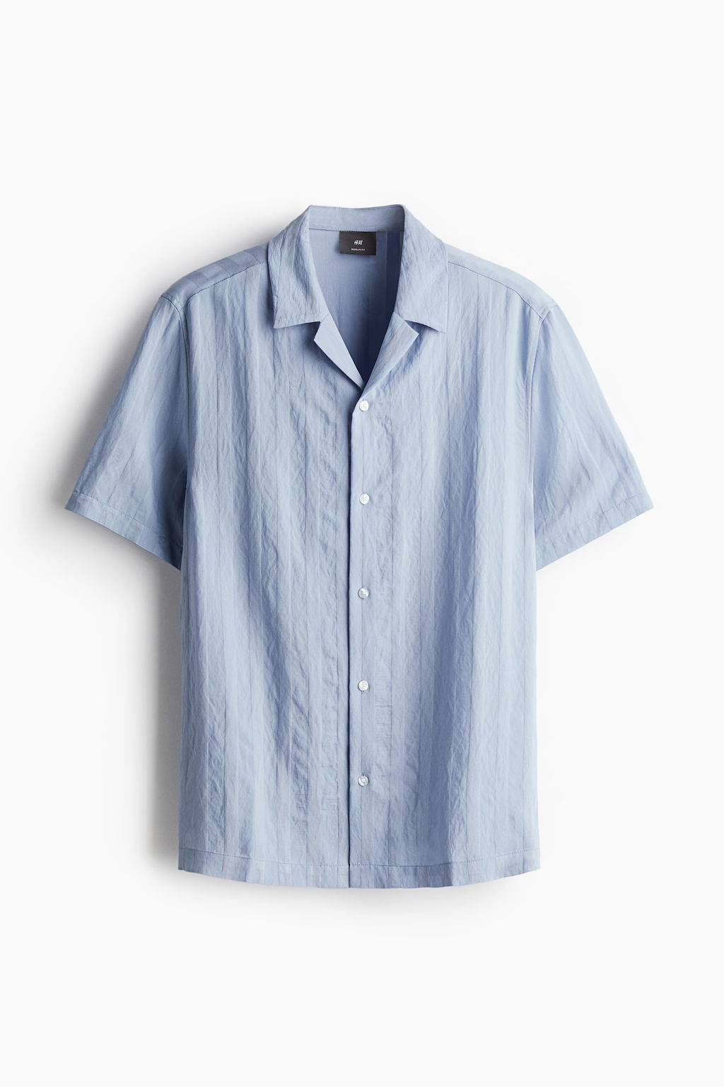 Camisa resort en tejido texturizado Regular Fit - H&m фото 6