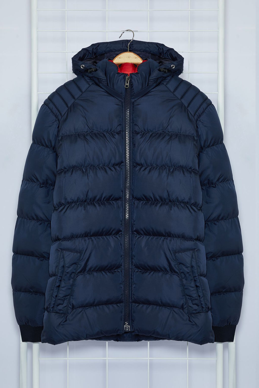 TRENDYOL MAN Lacivert Erkek Regular Fit Sisme K?sl?k Mont TMNAW25MO00002 - Trendyolmilla фото 6