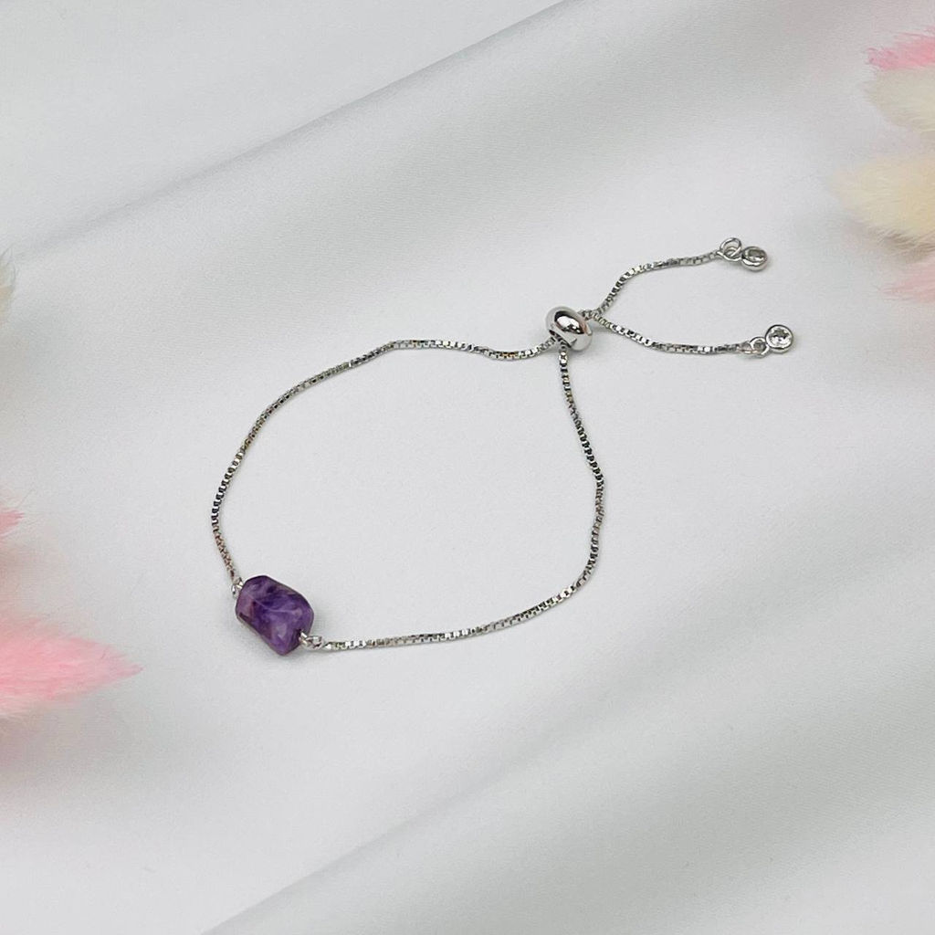 Браслет регулируемый с Чароитом от 16 см