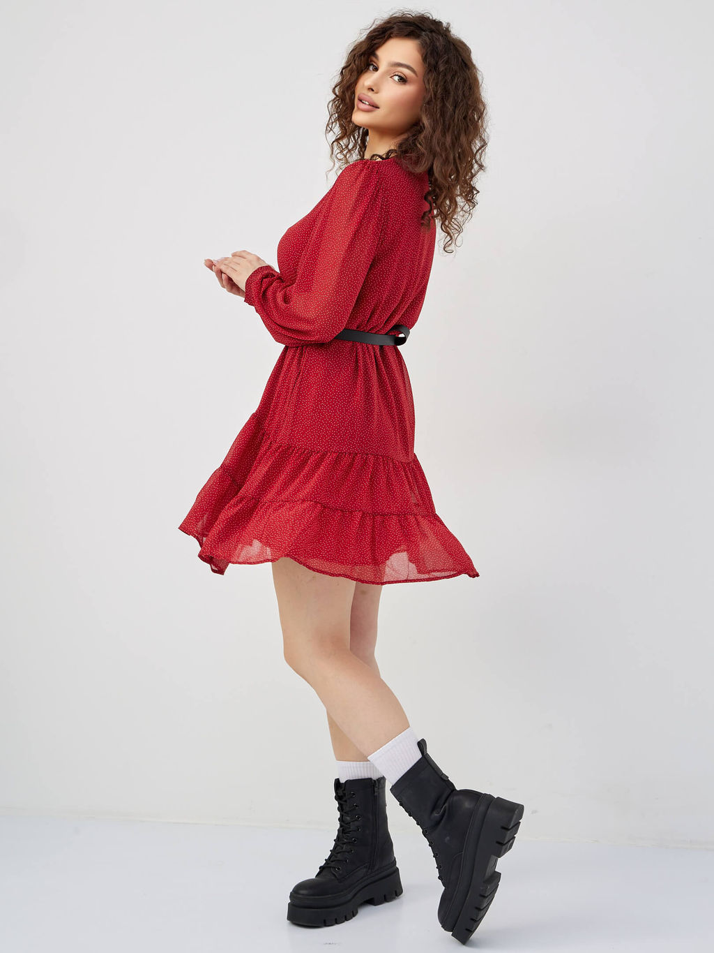 Платье Трэвис (рубиновый) - Nadi bordo фото 17