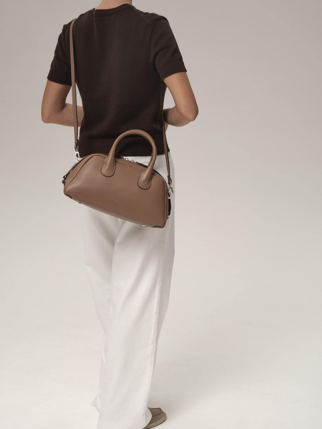 Кожаная сумка Kandys DBR 31206 коричневый лист  фото 2