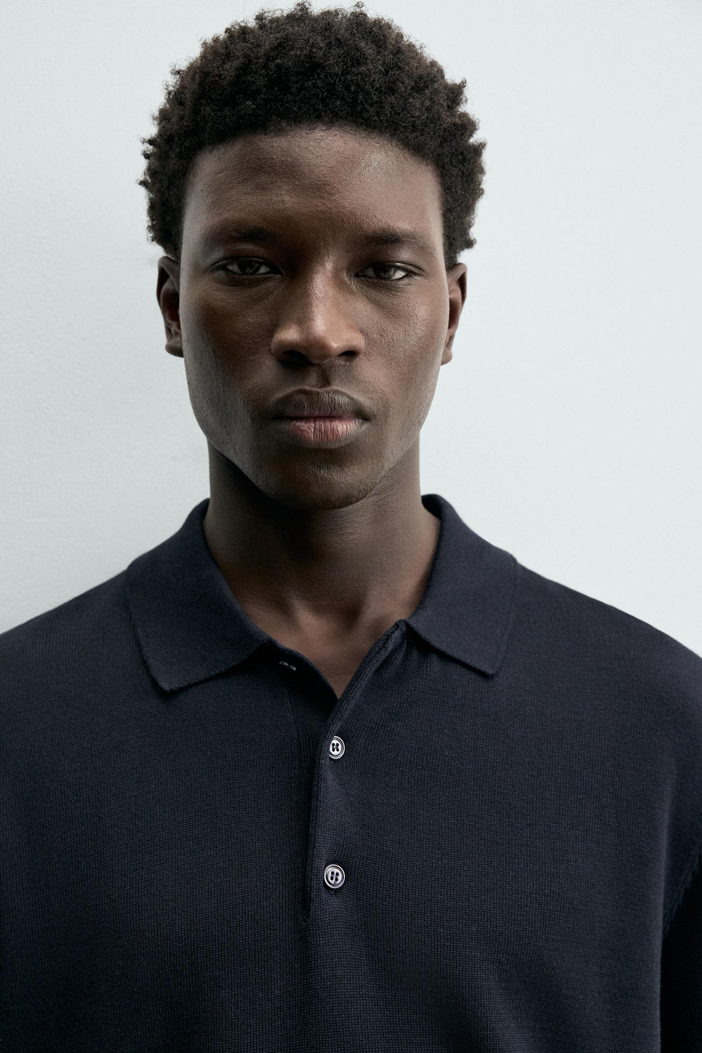 POLO PUNTO REGULAR FIT / Marino oscuro