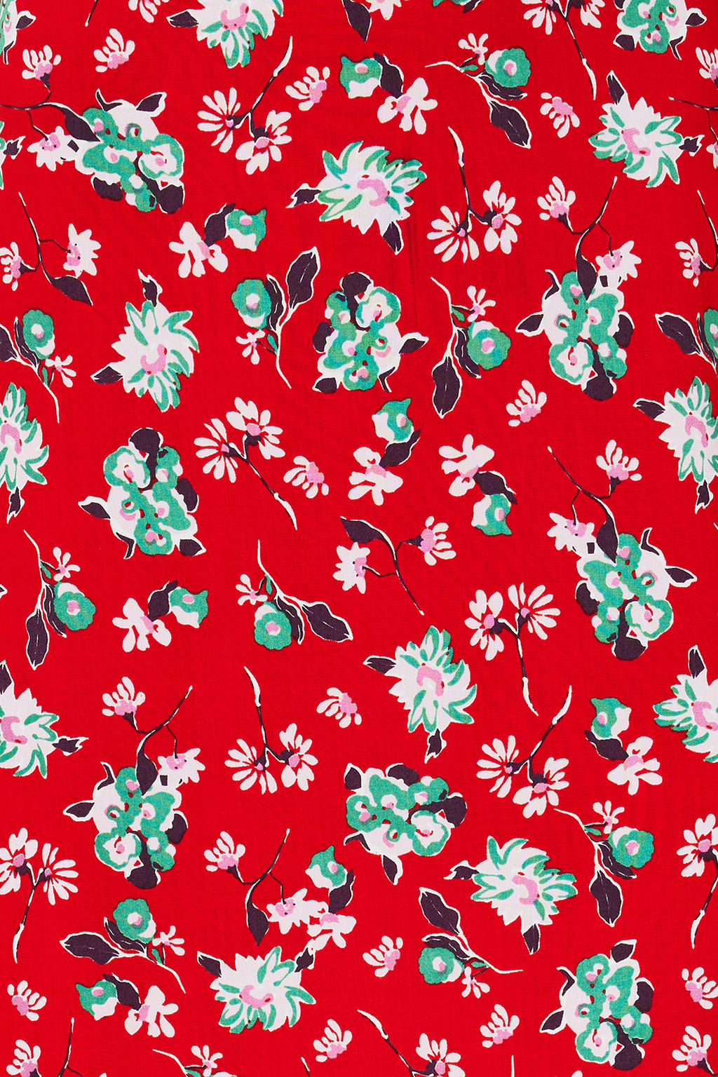 TRENDYOLMILLA Mavi Cicek Desenli Viskon Kumasl? Midi Boy Dokuma Etek TWOSS23ET00295 фото 4