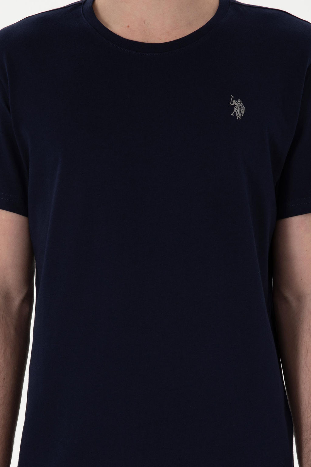 Erkek Regular Fit Bisiklet Yaka Lacivert Basic Ti__rt Sepette S_rpriz _ndirim - U.s. polo assn фото 6
