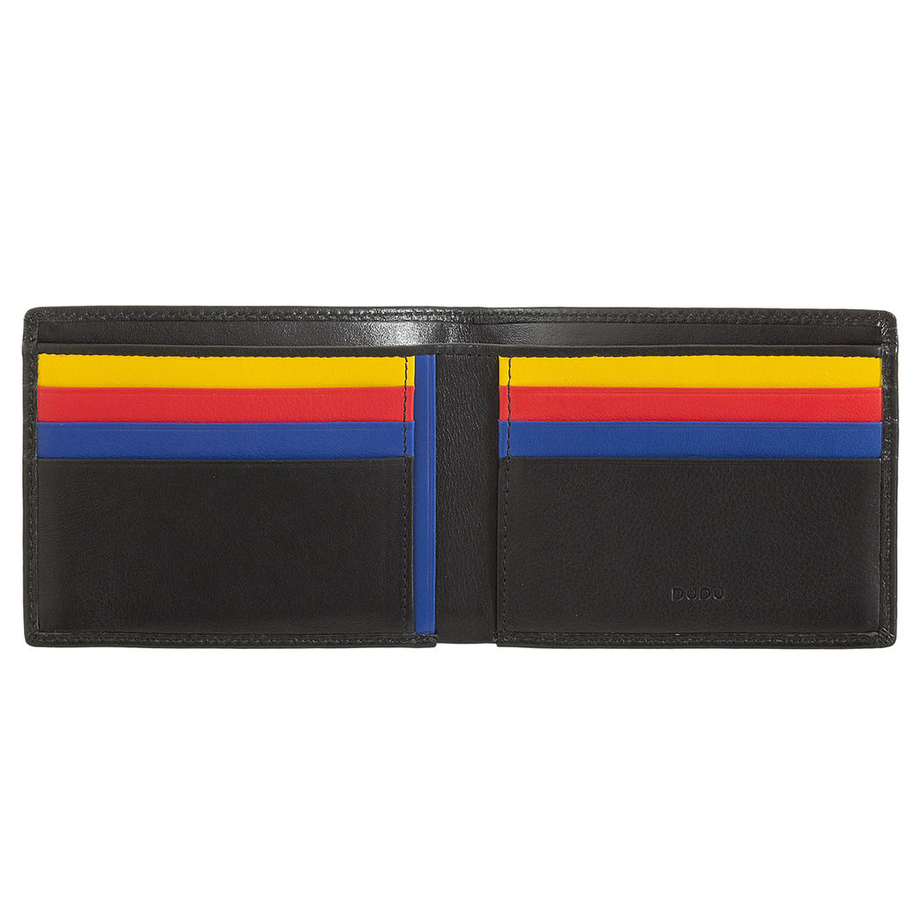 Итальянский кожаный кошелёк DuDu серии Caprera | черный - Dudubags фото 2