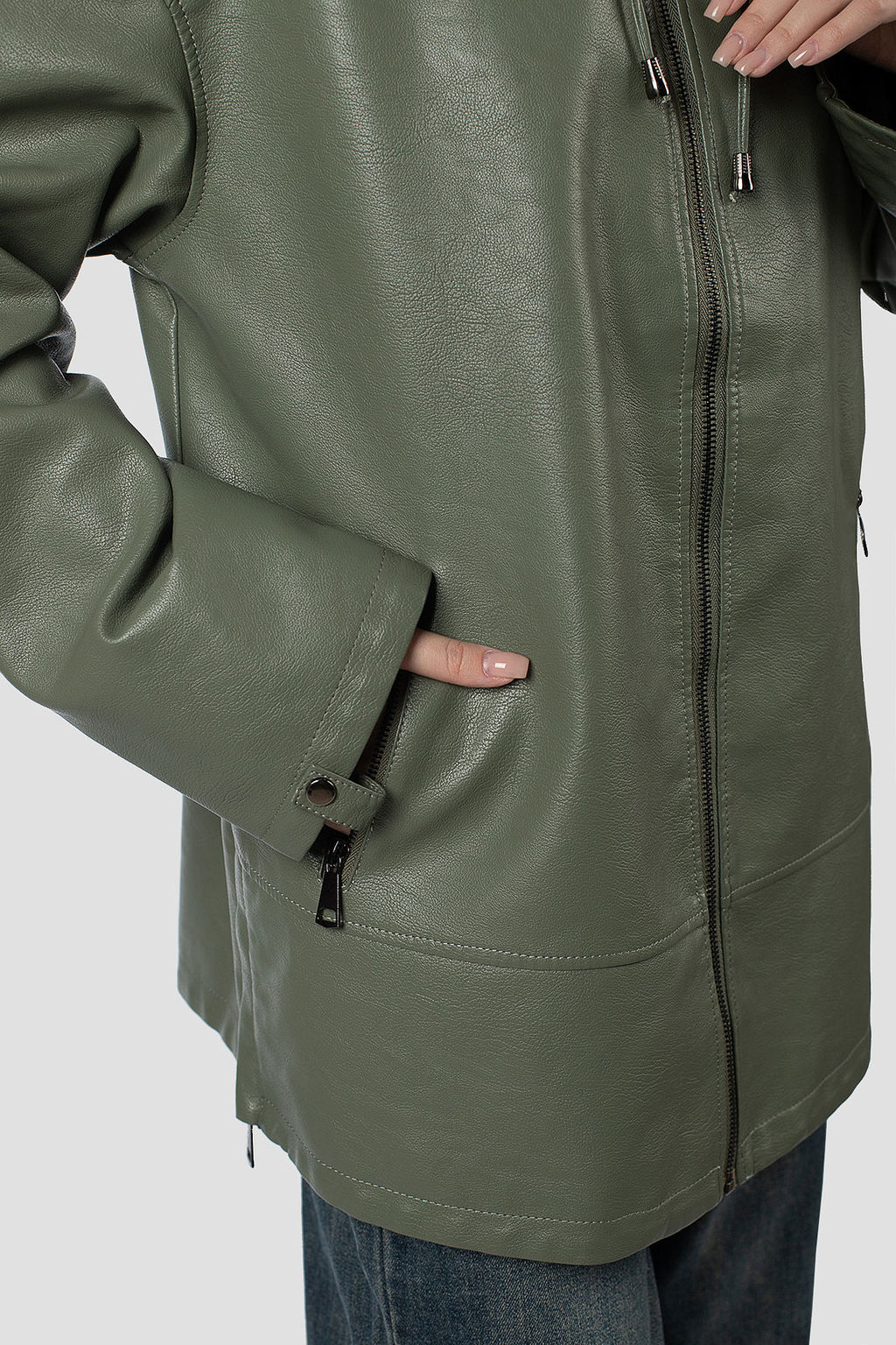 Эко-кожа Плащ куртка - El podio фото 6