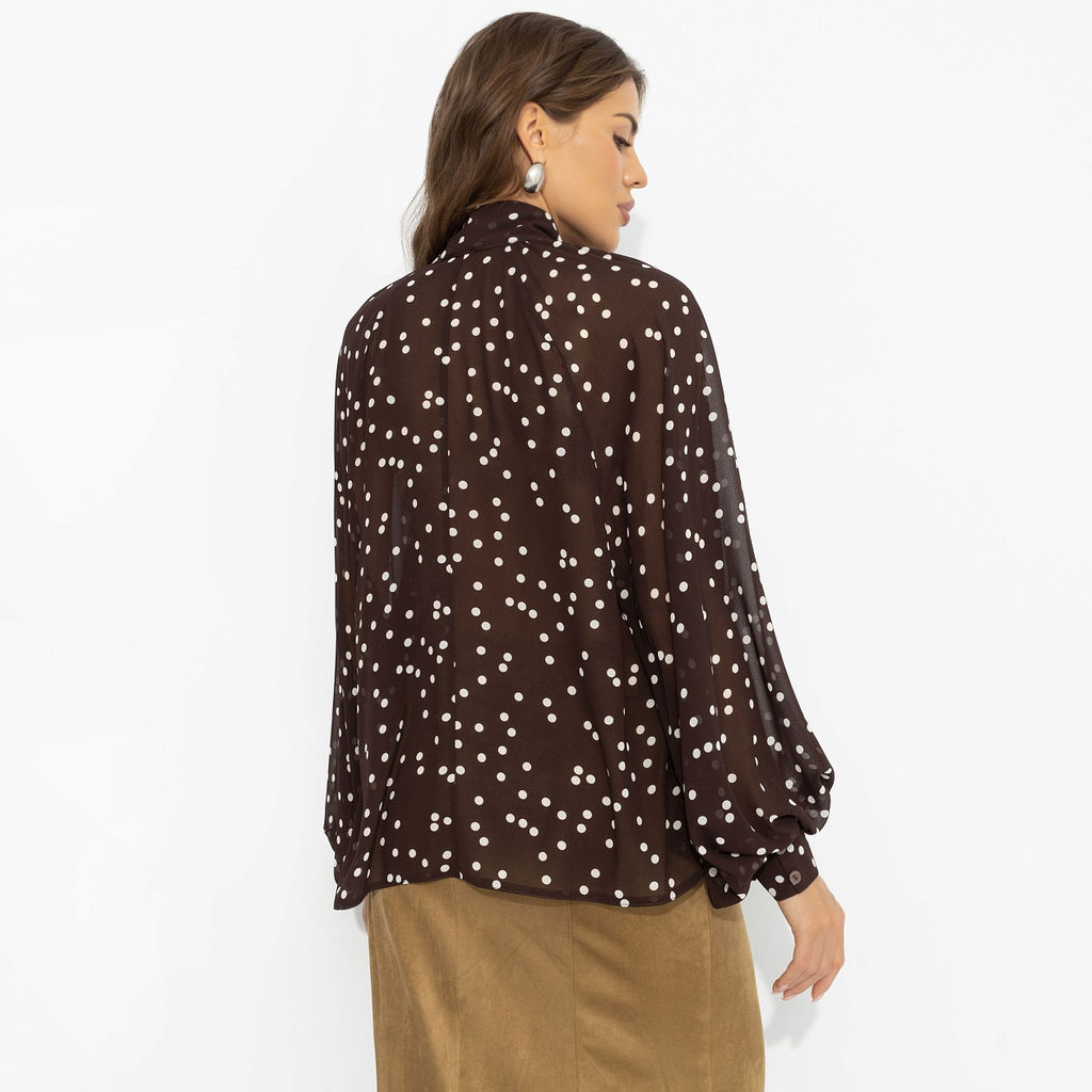 Блуза для нескучного офиса, Привлекаю удачу (американо) - Charutti фото 5