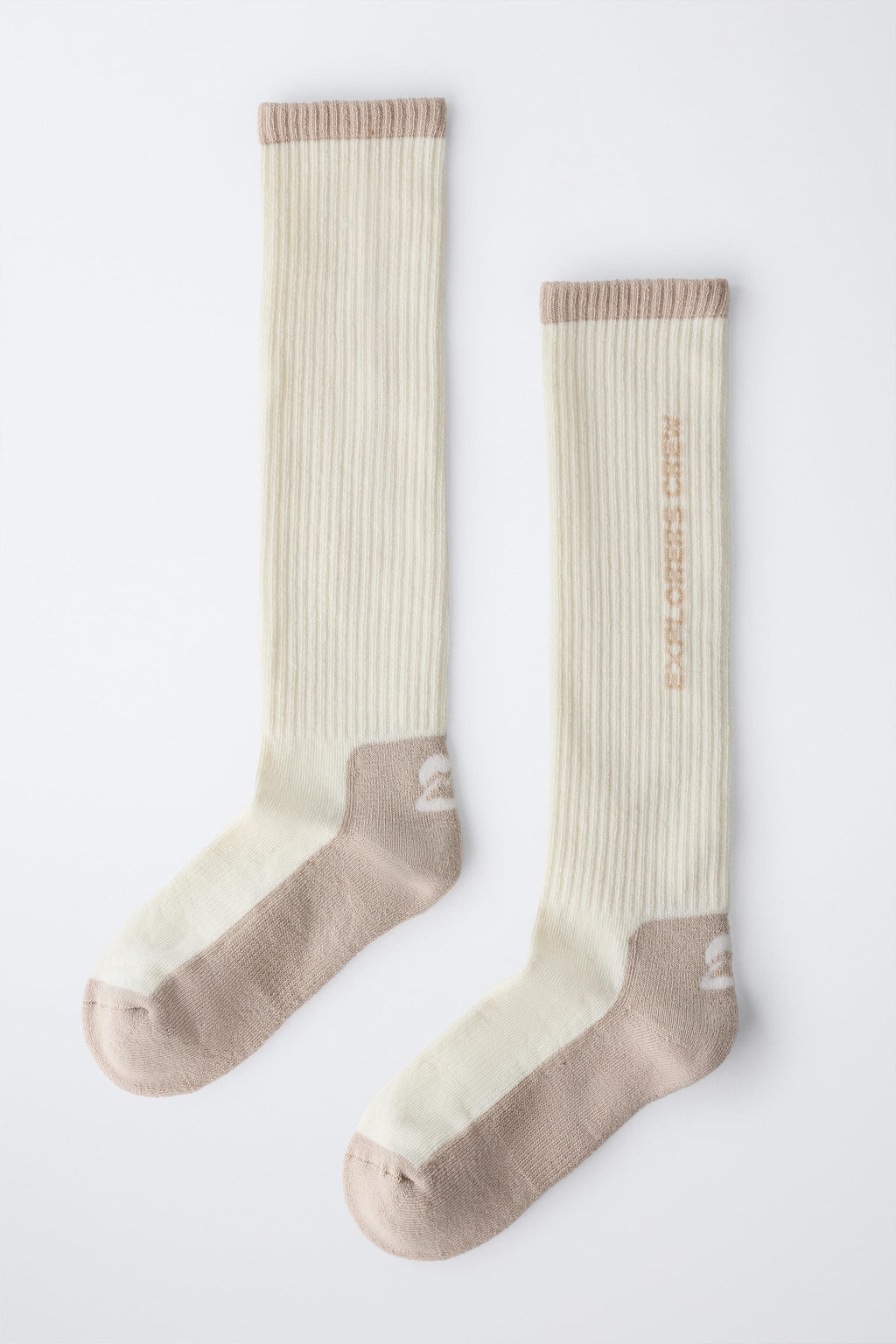 LONG THERMAL SOCKS WITH TEXT - Zara фото 4
