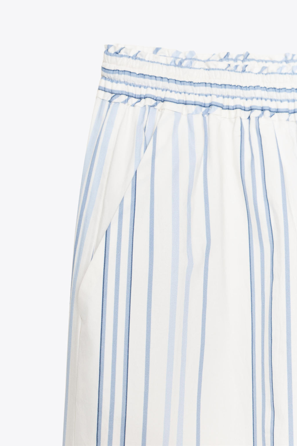 LIMITED EDITION STRIPED POPLIN TROUSERS