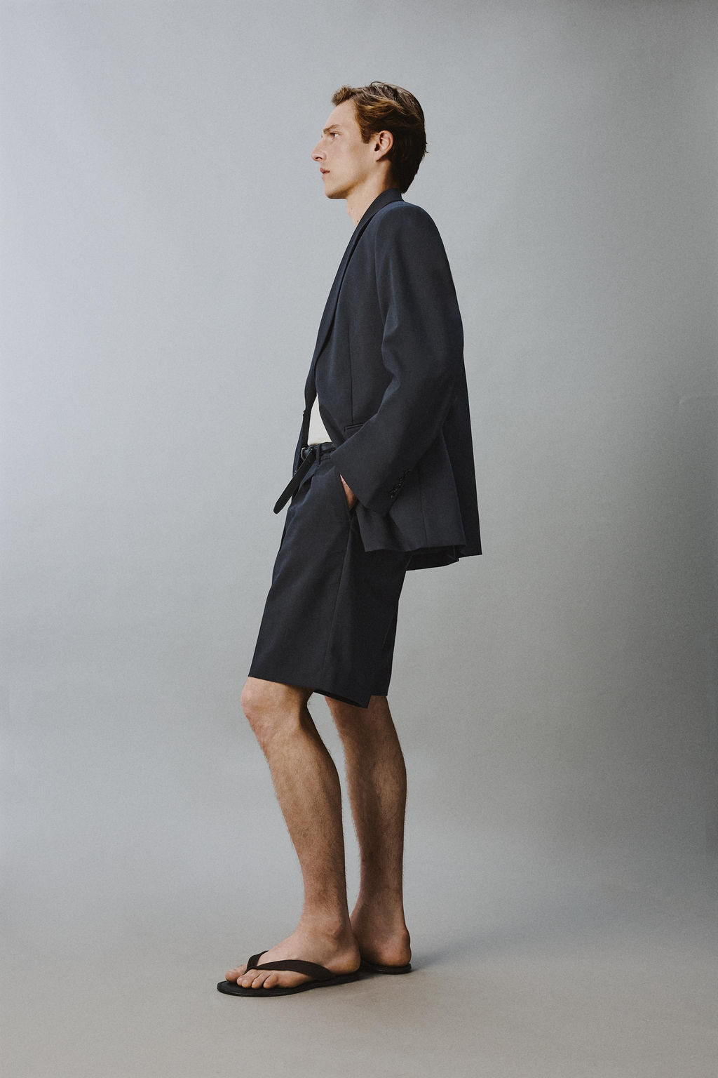BLAZER TRAJE RELAXED FIT / Marino oscuro
