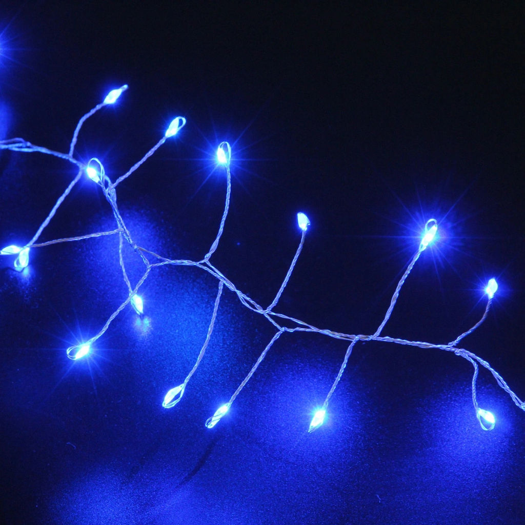 Гирлянда для дома 5,0 м 350 ламп LED "Мишура", IP-40, Синий