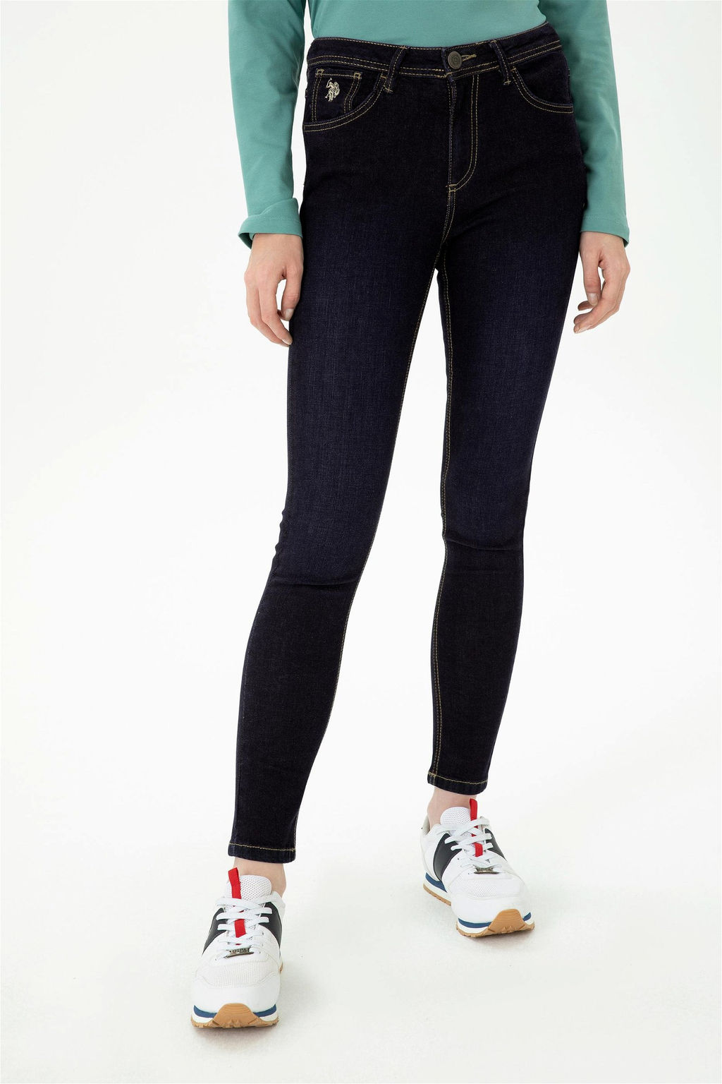 U. S. Polo Assn Женские темно-синие джинсовые брюки - U.s. polo assn фото 11