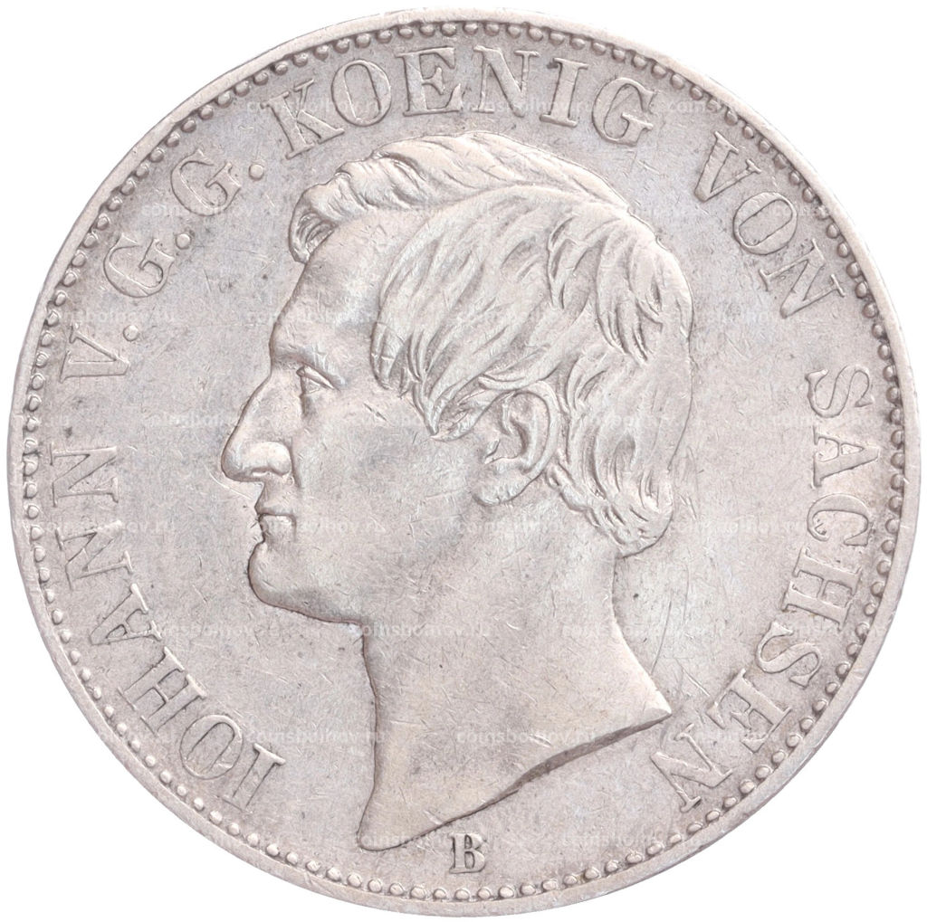 1 талер 1866 года В Саксония
