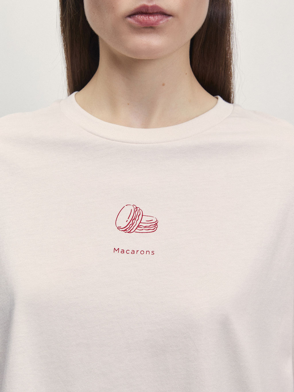 Футболка прямого кроя с принтом / Zarina  фото 6