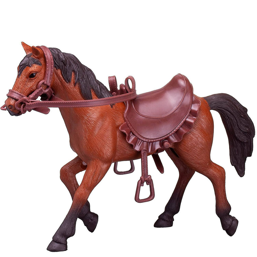 Лошадка, цвет коричневый. - Junfa toys фото 2