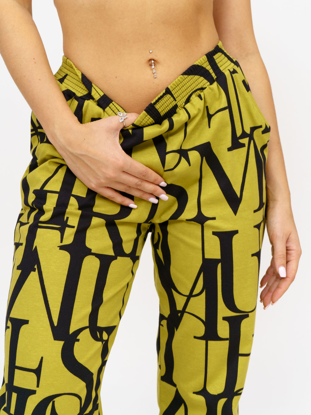 817 Брюки "горчичный"