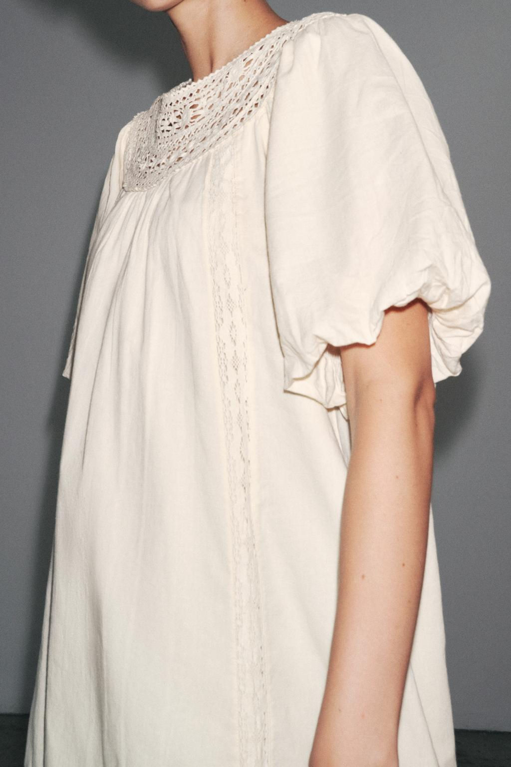 ZW COLLECTION EMBROIDERED SHORT DRESS - Zara фото 4