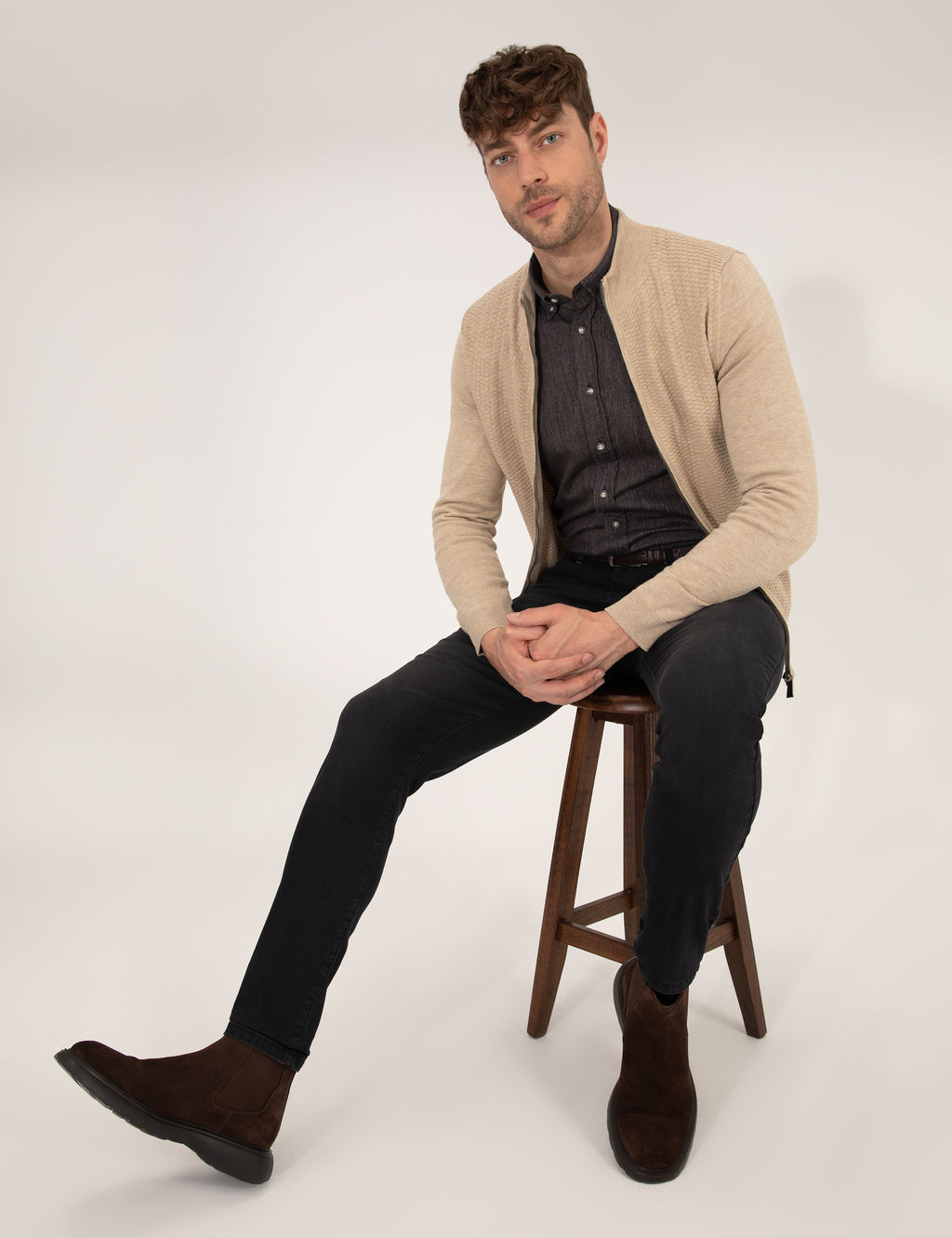 Kum Melanj Slim Fit Triko H_rka