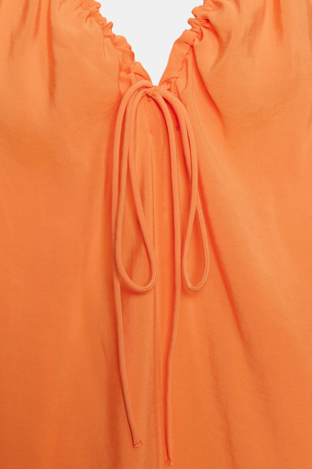 VESTIDO MIDI FLUIDO LAZADA / Naranja - Zara фото 7