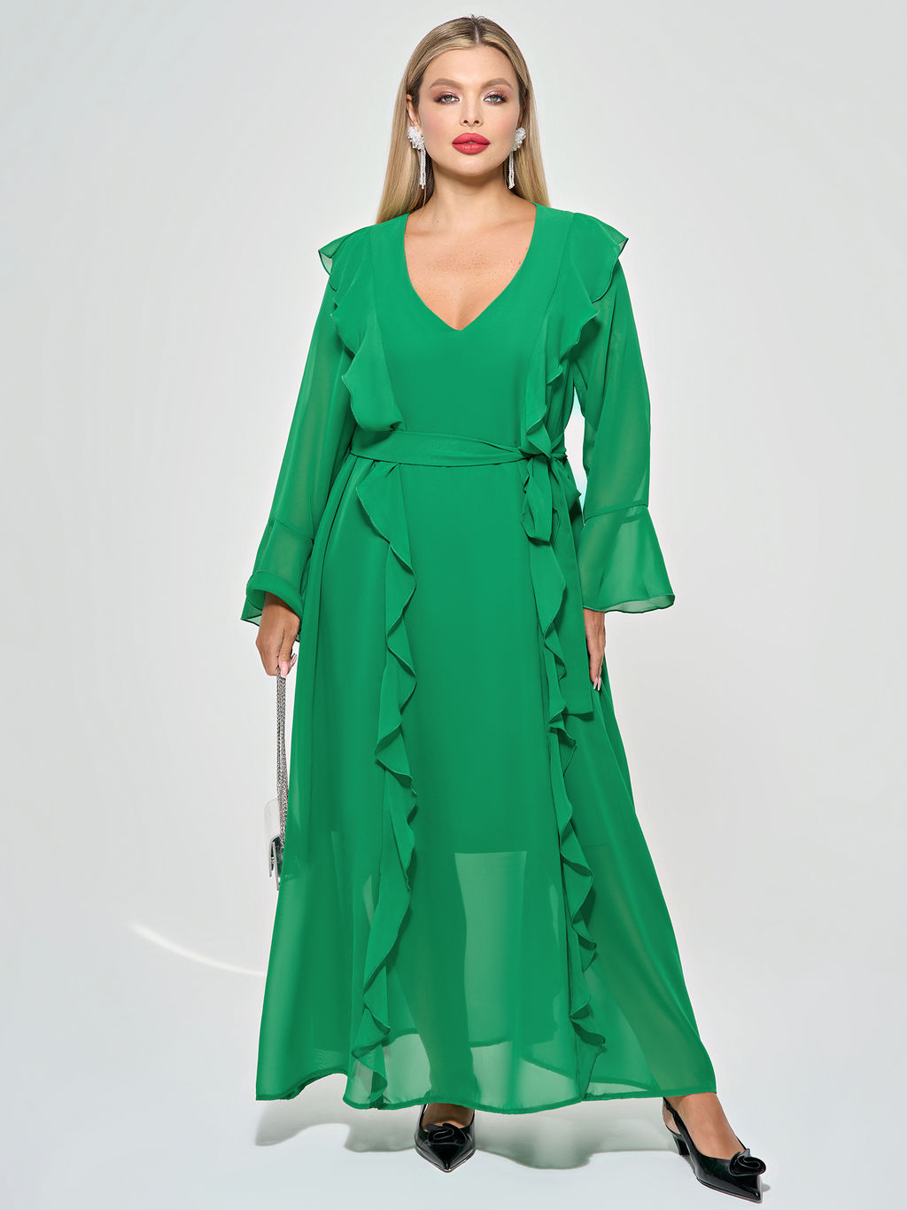 Платье 0372-1 бирюзовый - Dora фото 24