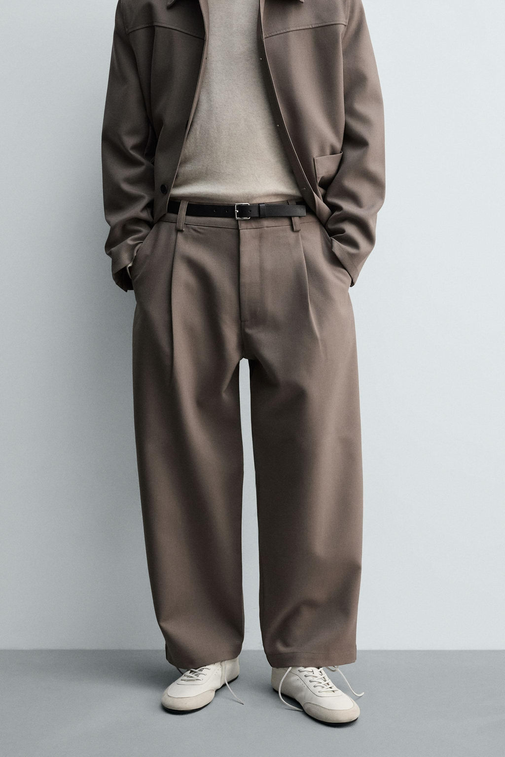 BALLOON FIT PLEATED TROUSERS - Zara фото 2