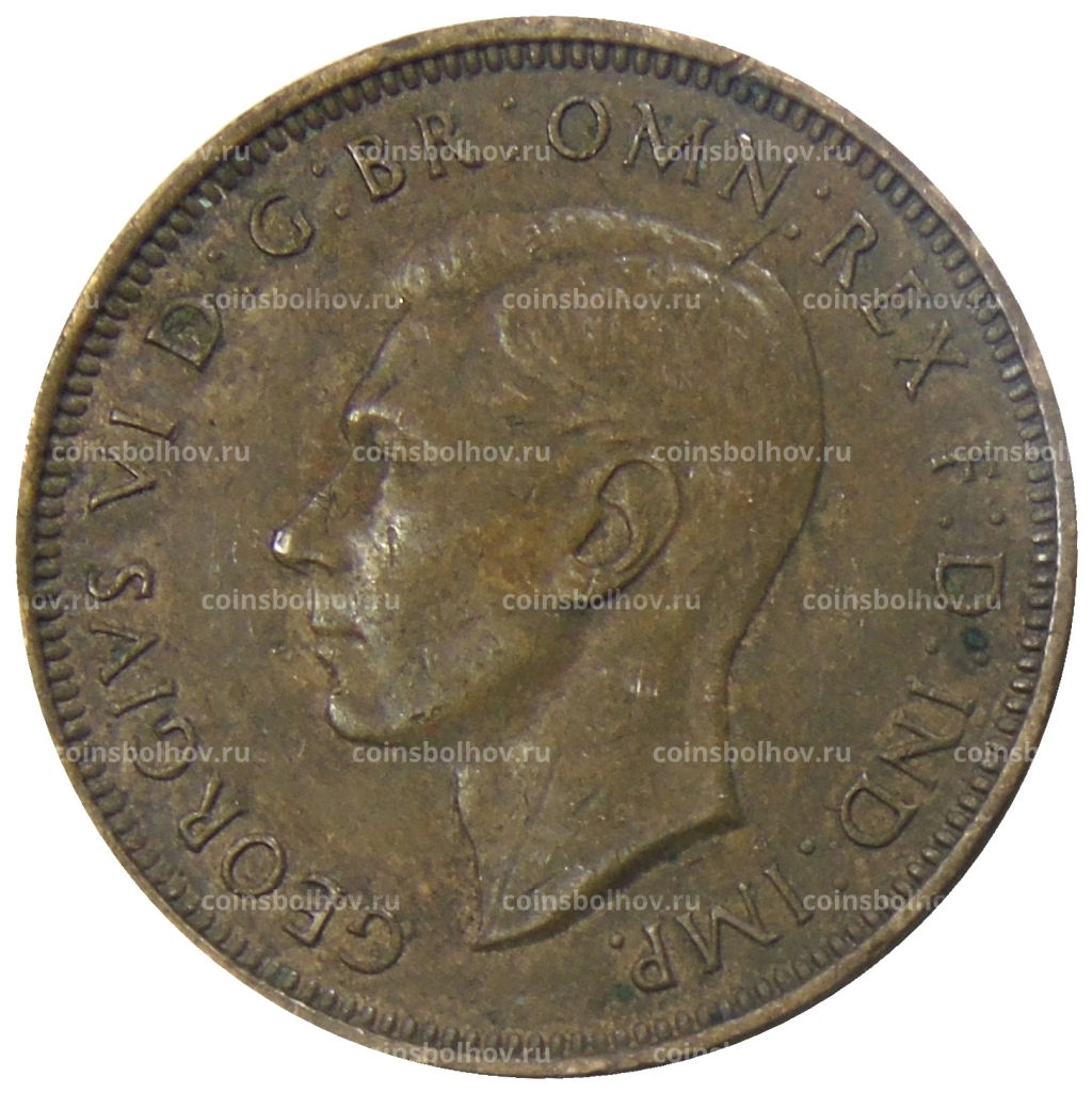 1/2 пенни 1938 года Австралия