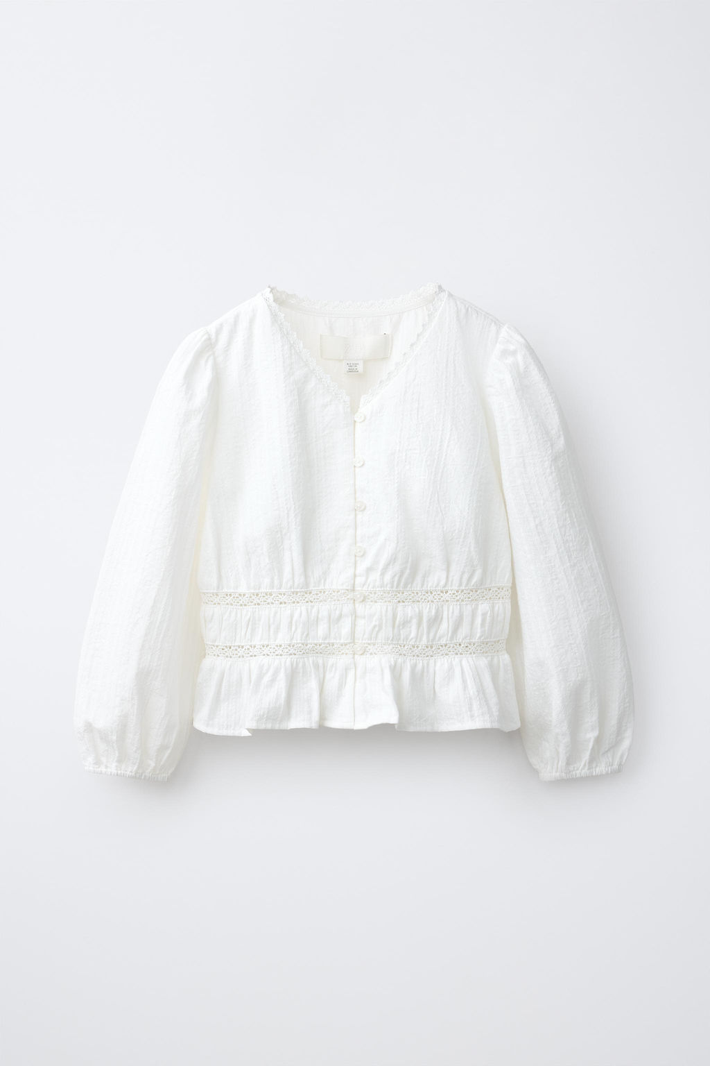 CAMISA ROM?NTICA GOMAS / Blanco roto - Zara фото 2