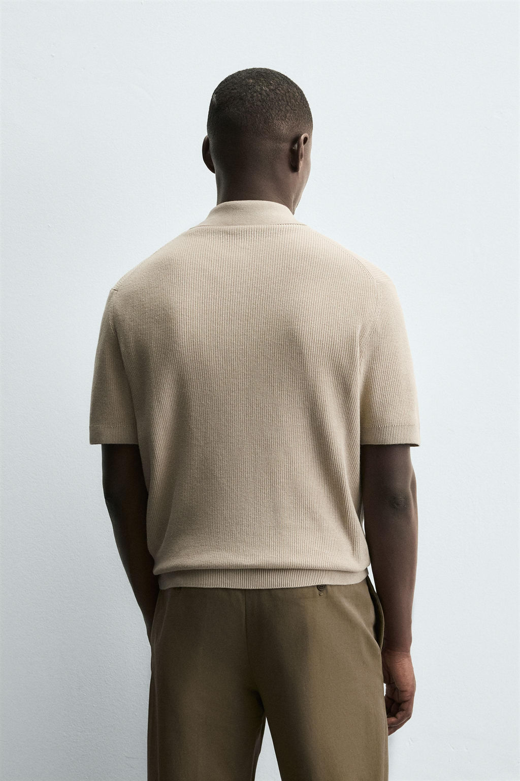 PURL KNIT POLO SHIRT - Zara фото 3