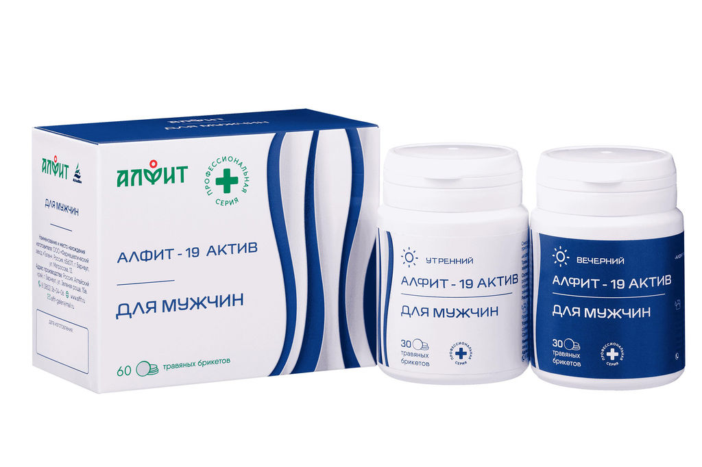 Алфит-актив 19 (для мужчин) БАД в брикетах Алфит 5797