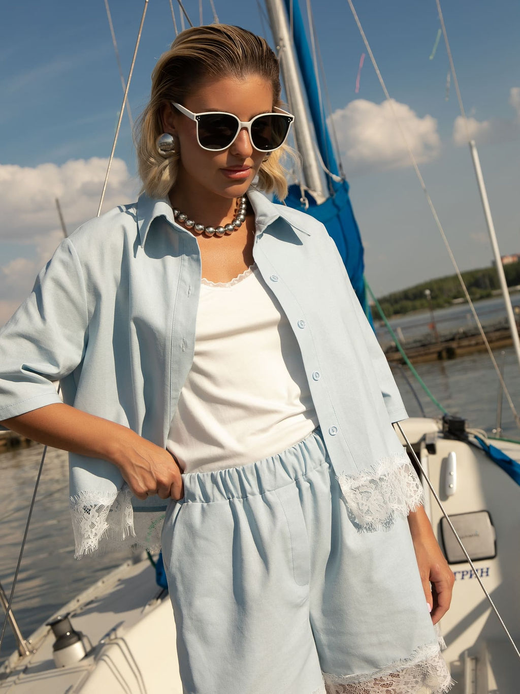 Костюм Курортный роман 100% лён - Lt collection фото 8