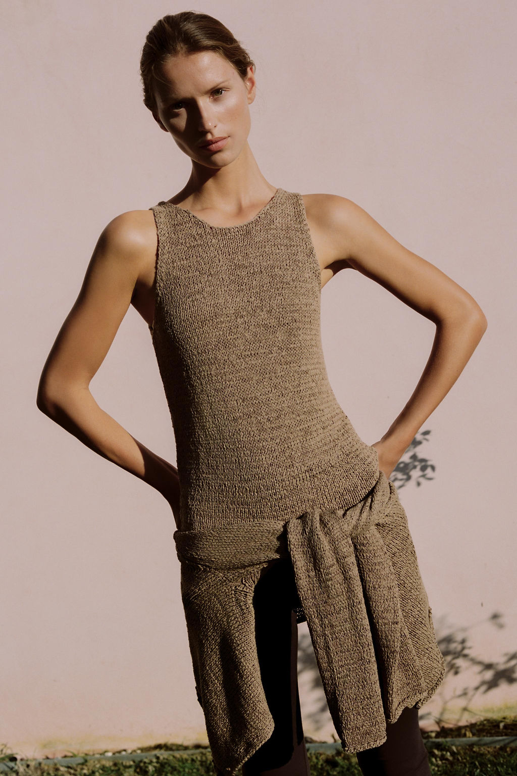 TOP PUNTO GRUESO / Tostado oscuro - Zara фото 2